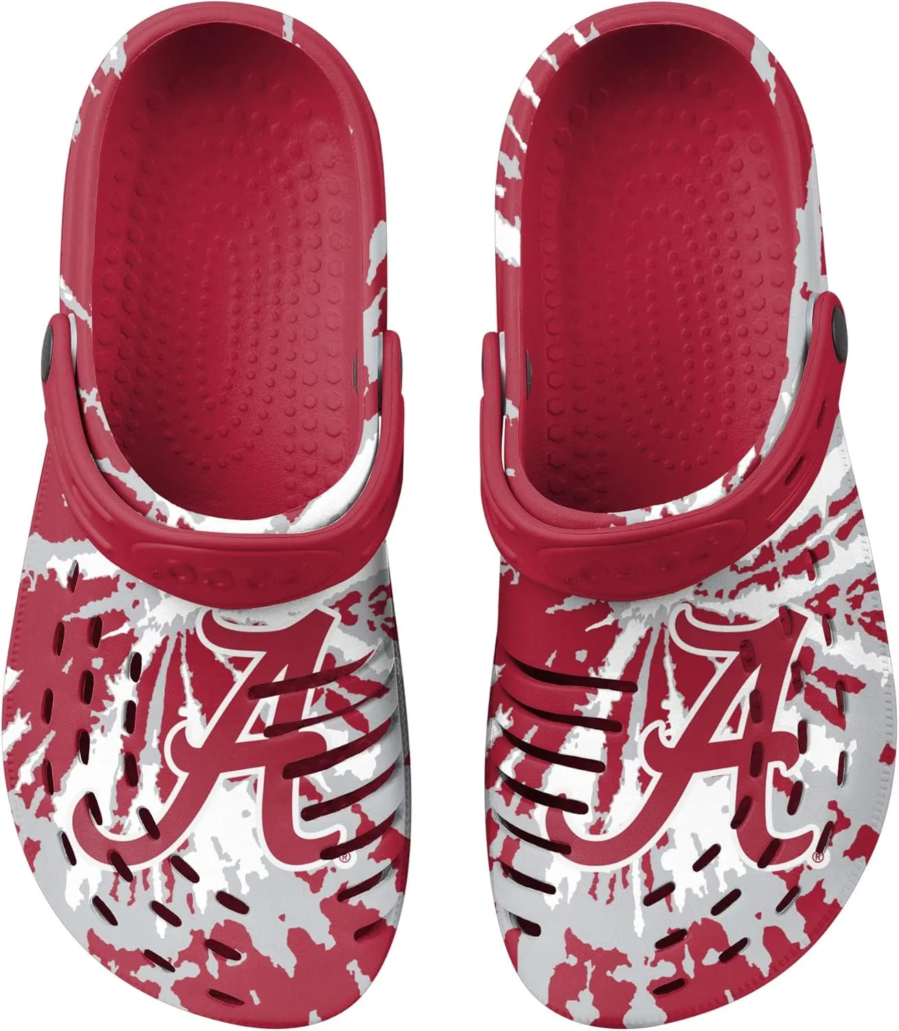 FOCO Men's NCAA College Team Logo Garden Water Sandals Shoes Slipper Clogs with Stap