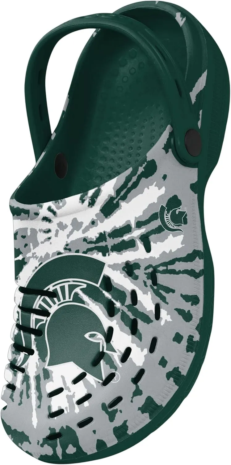 FOCO Men's NCAA College Team Logo Garden Water Sandals Shoes Slipper Clogs with Stap
