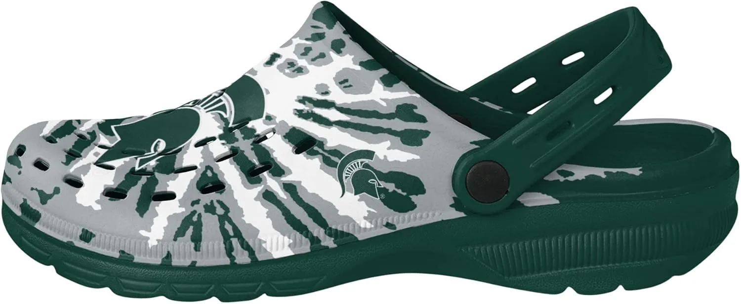FOCO Men's NCAA College Team Logo Garden Water Sandals Shoes Slipper Clogs with Stap