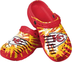 FOCO Men's NFL Team Logo Tie-dye Garden Water Sandals Shoes Slipper Clogs with Strap