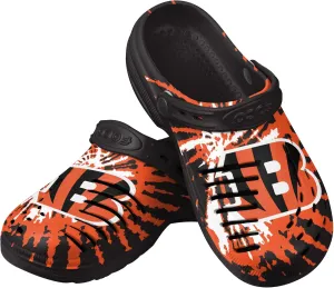 FOCO Men's NFL Team Logo Tie-dye Garden Water Sandals Shoes Slipper Clogs with Strap
