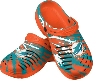 FOCO Men's NFL Team Logo Tie-dye Garden Water Sandals Shoes Slipper Clogs with Strap