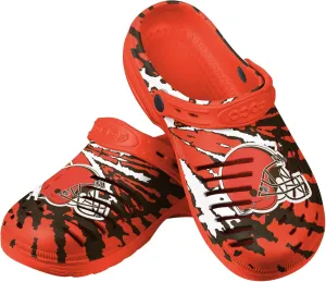 FOCO Men's NFL Team Logo Tie-dye Garden Water Sandals Shoes Slipper Clogs with Strap