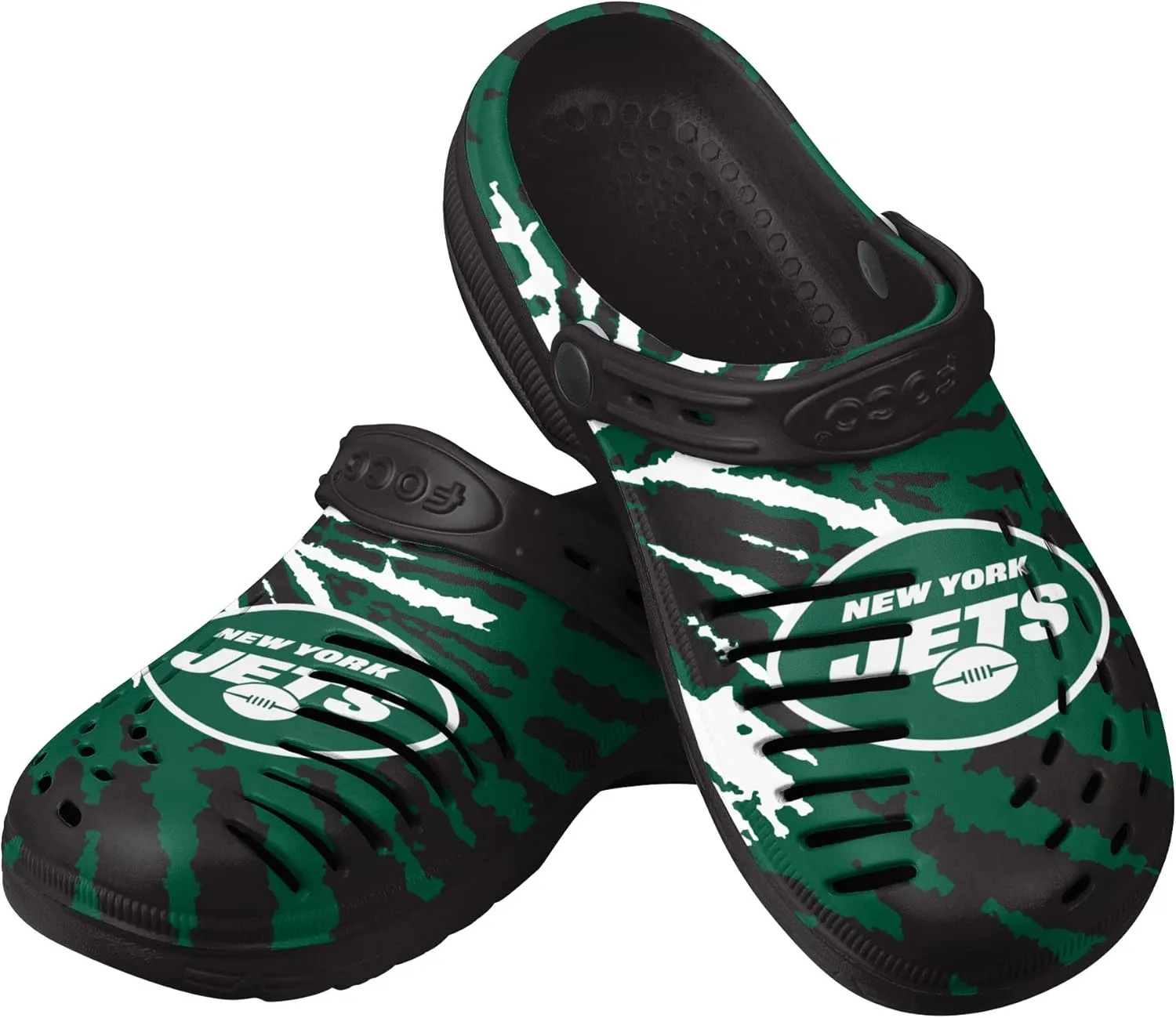 FOCO Men's NFL Team Logo Tie-dye Garden Water Sandals Shoes Slipper Clogs with Strap