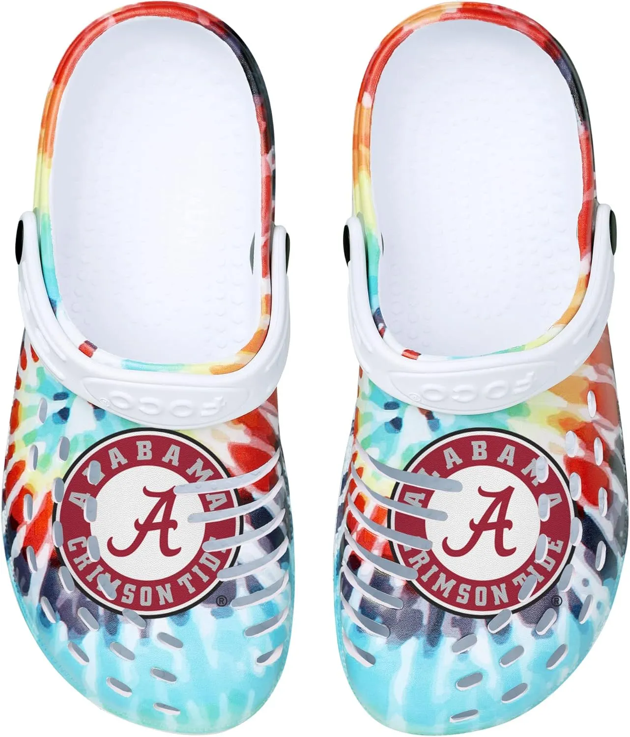 FOCO Women's NCAA College Team Logo Garden Water Sandals Shoes Slipper Clogs with Strap