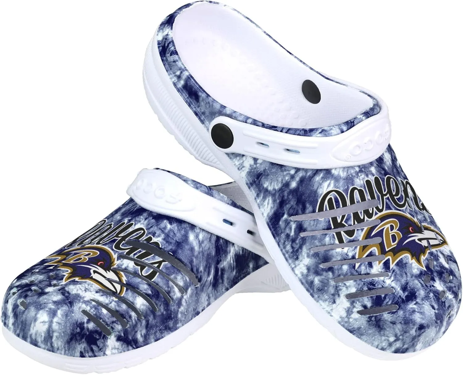 FOCO Women's NFL Team Logo Cloudie Garden Water Sandals Shoes Slipper Clogs with Strap