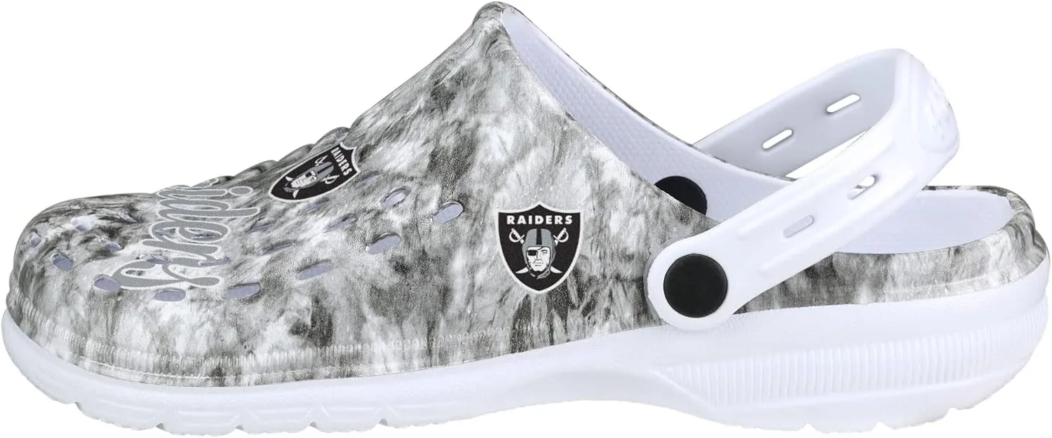 FOCO Women's NFL Team Logo Cloudie Garden Water Sandals Shoes Slipper Clogs with Strap