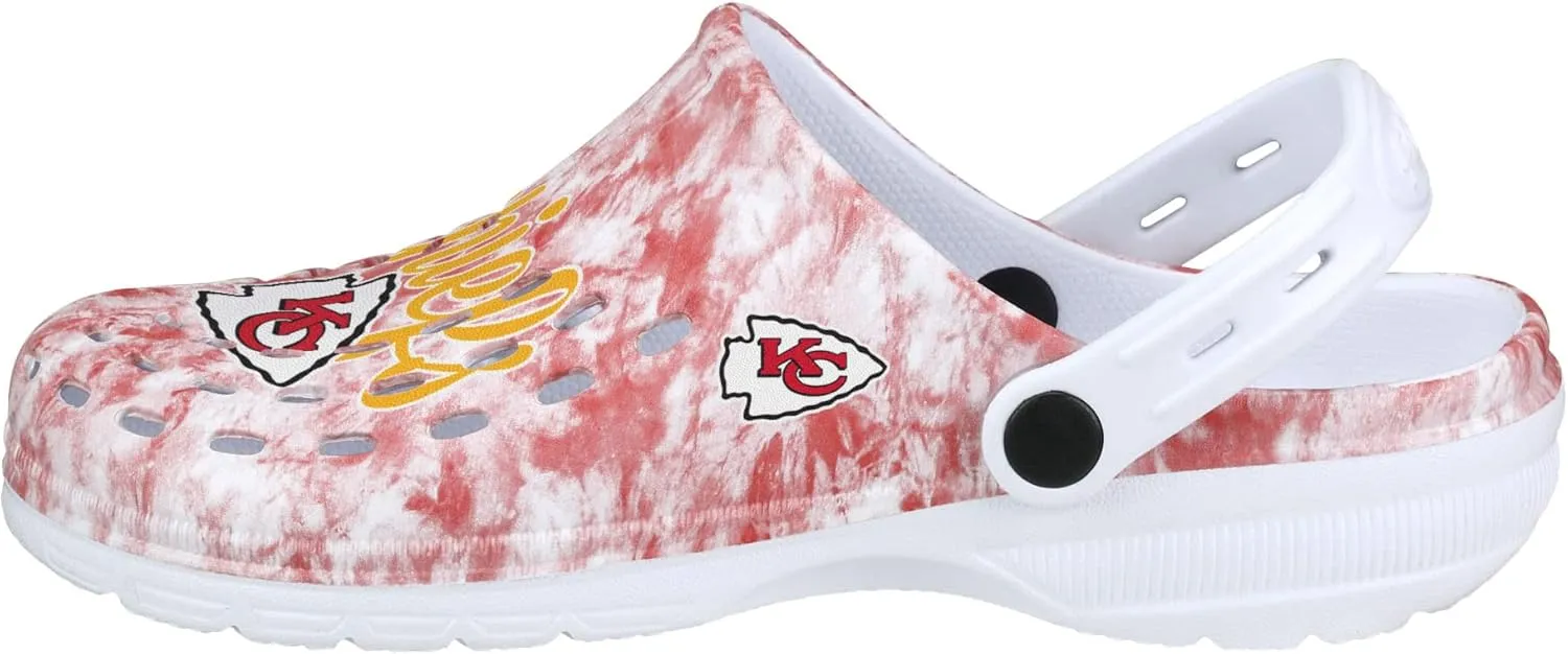 FOCO Women's NFL Team Logo Cloudie Garden Water Sandals Shoes Slipper Clogs with Strap