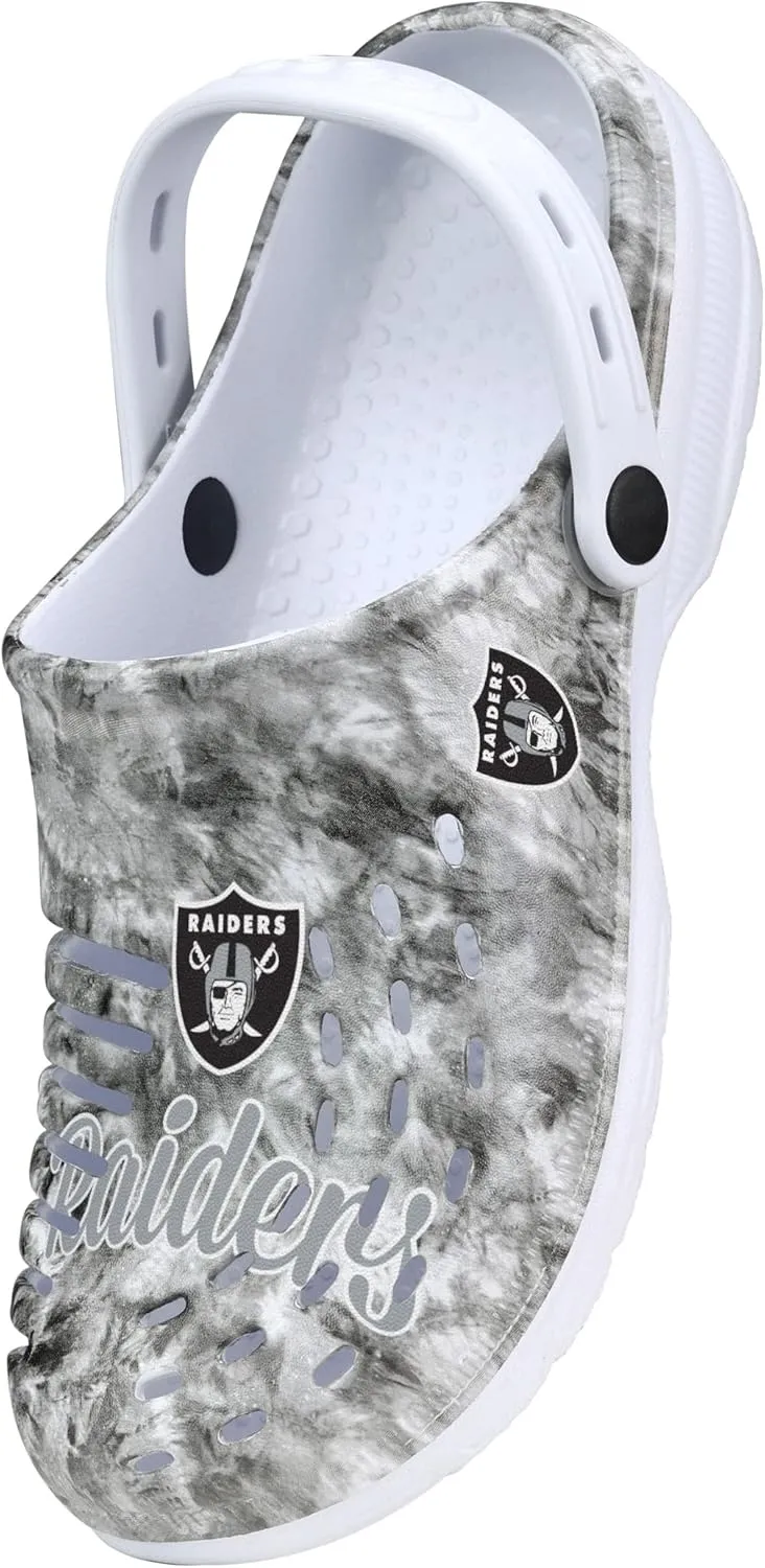 FOCO Women's NFL Team Logo Cloudie Garden Water Sandals Shoes Slipper Clogs with Strap