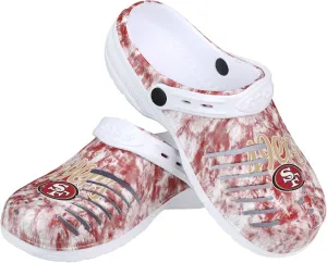 FOCO Women's NFL Team Logo Cloudie Garden Water Sandals Shoes Slipper Clogs with Strap