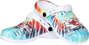 FOCO Women's NFL Team Logo Tie-dye Garden Water Sandals Shoes Slipper Clogs with Strap