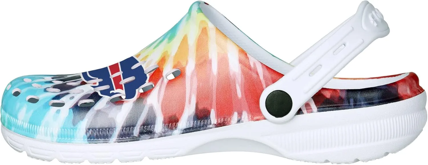 FOCO Women's NFL Team Logo Tie-dye Garden Water Sandals Shoes Slipper Clogs with Strap
