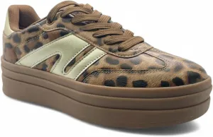 Forever Women Low Top Platform Lace-up Comfort Fashion Sneaker