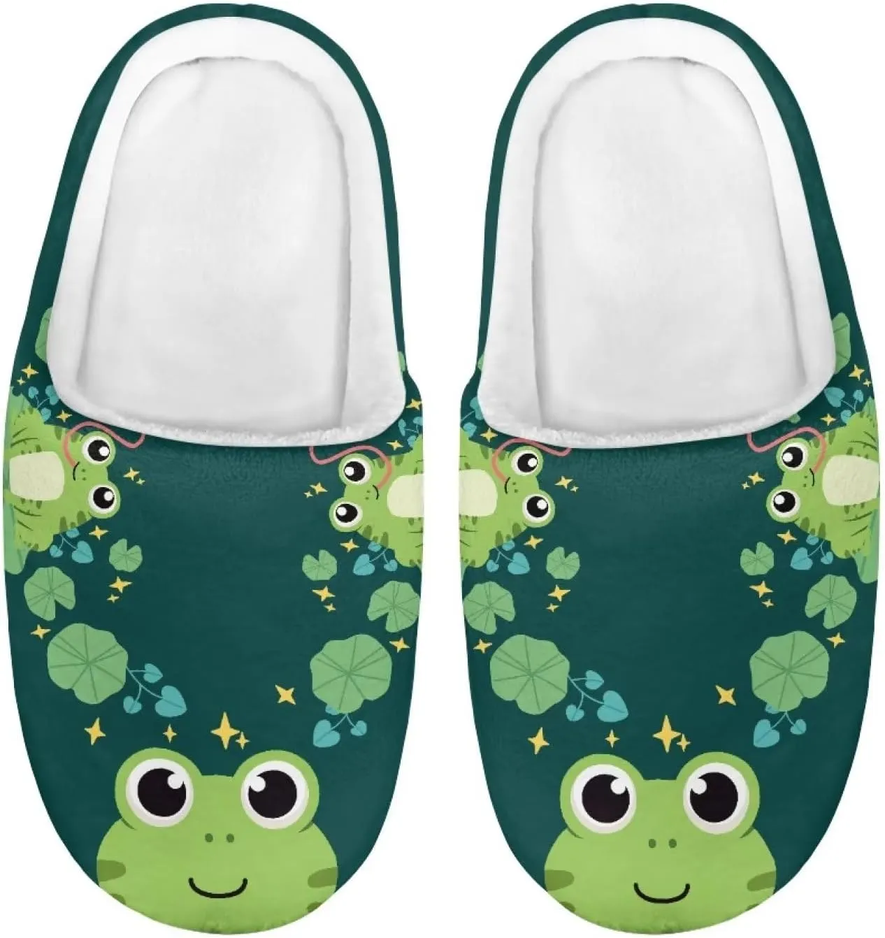 Fuzzy Slippers for Boys Girls Non-slip House Slipper Winter Bedroom Shoes for Little Kids