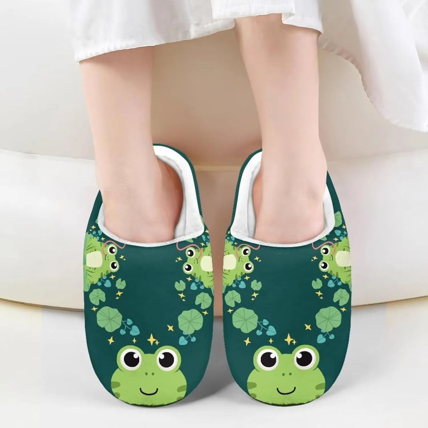 Fuzzy Slippers for Boys Girls Non-slip House Slipper Winter Bedroom Shoes for Little Kids