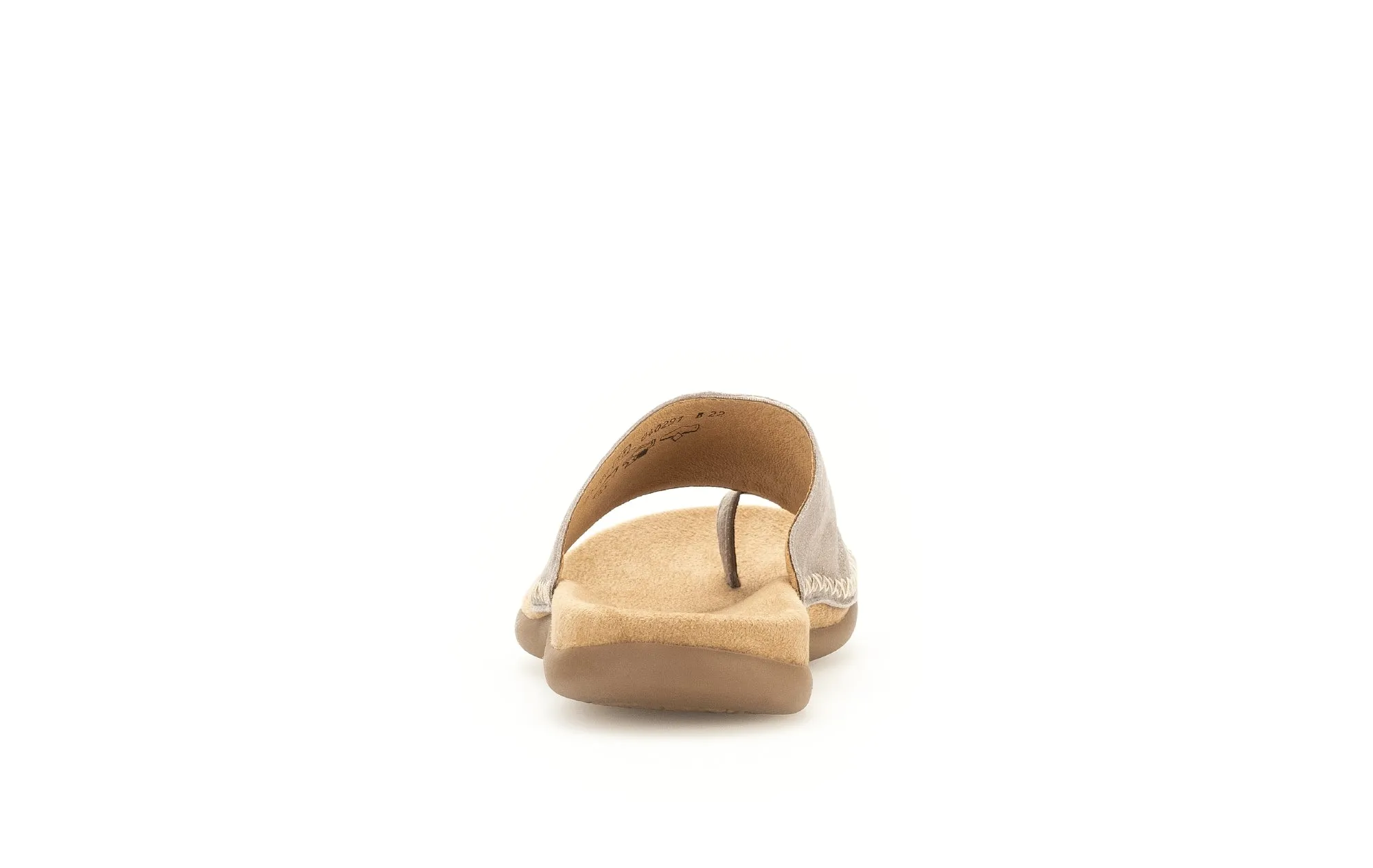 GABOR - 63.700.62 FLAT TOE-POST MULE - GOLD METALLIC