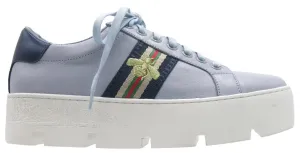 Gelato Harlowe Leather Platform Sneaker Sky/Navy