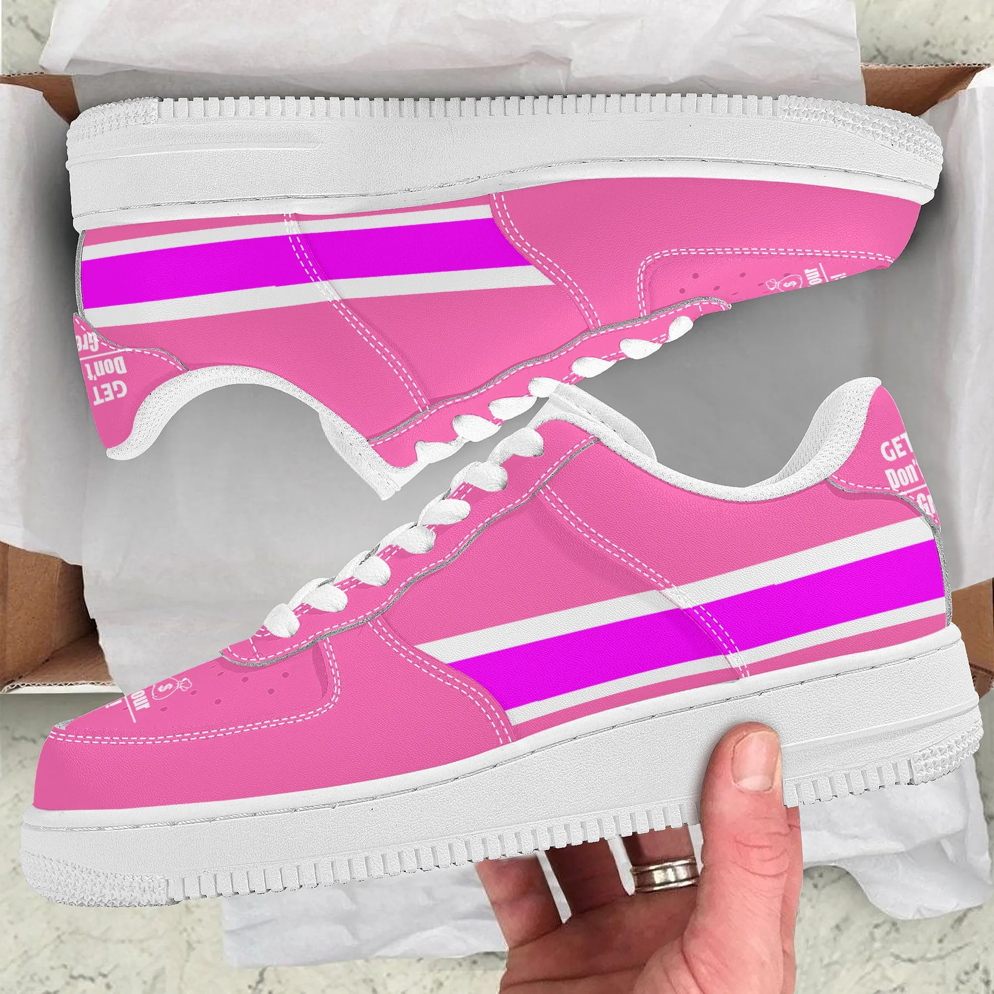 Get That Bag, Low Top Unisex Sneaker