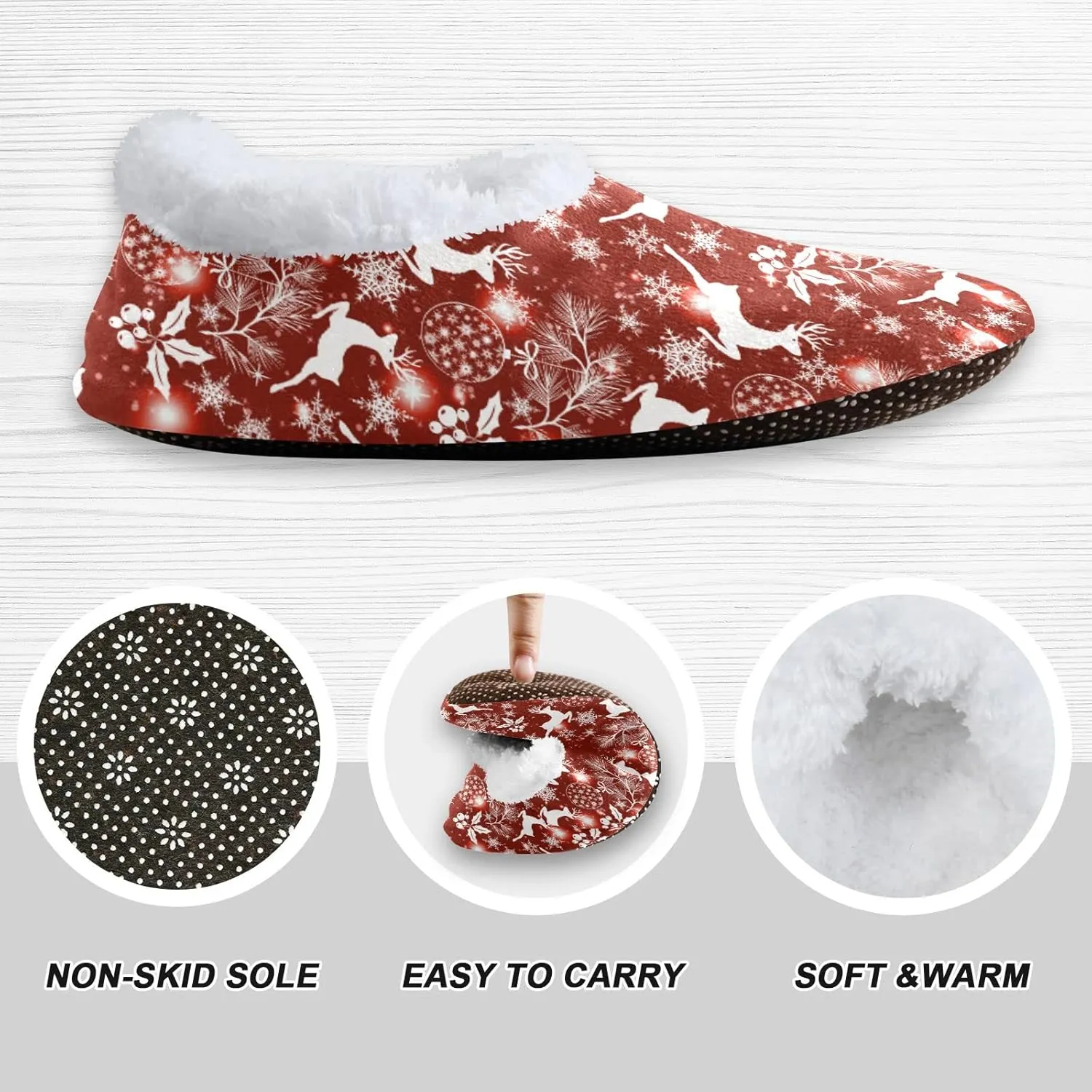 Gredecor Boys Girls Toddler Slippers Home House Slippers Warm Fur Non Slip Plush Indoor Slipper Socks for Kids¡­