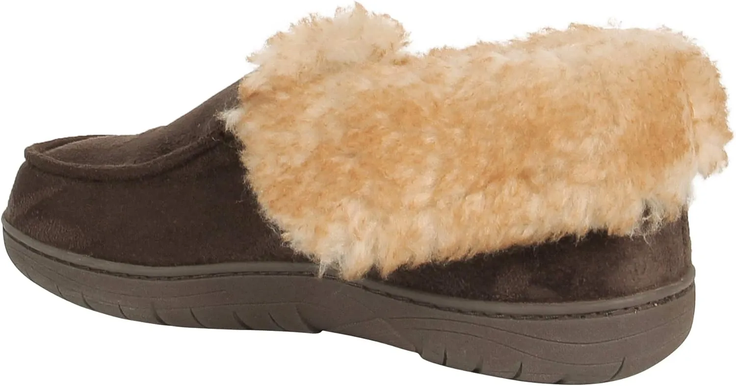 Haggar Men's Bootie Slipper House Shoe Indoor/Outdoor with Memory Foam Comfort
