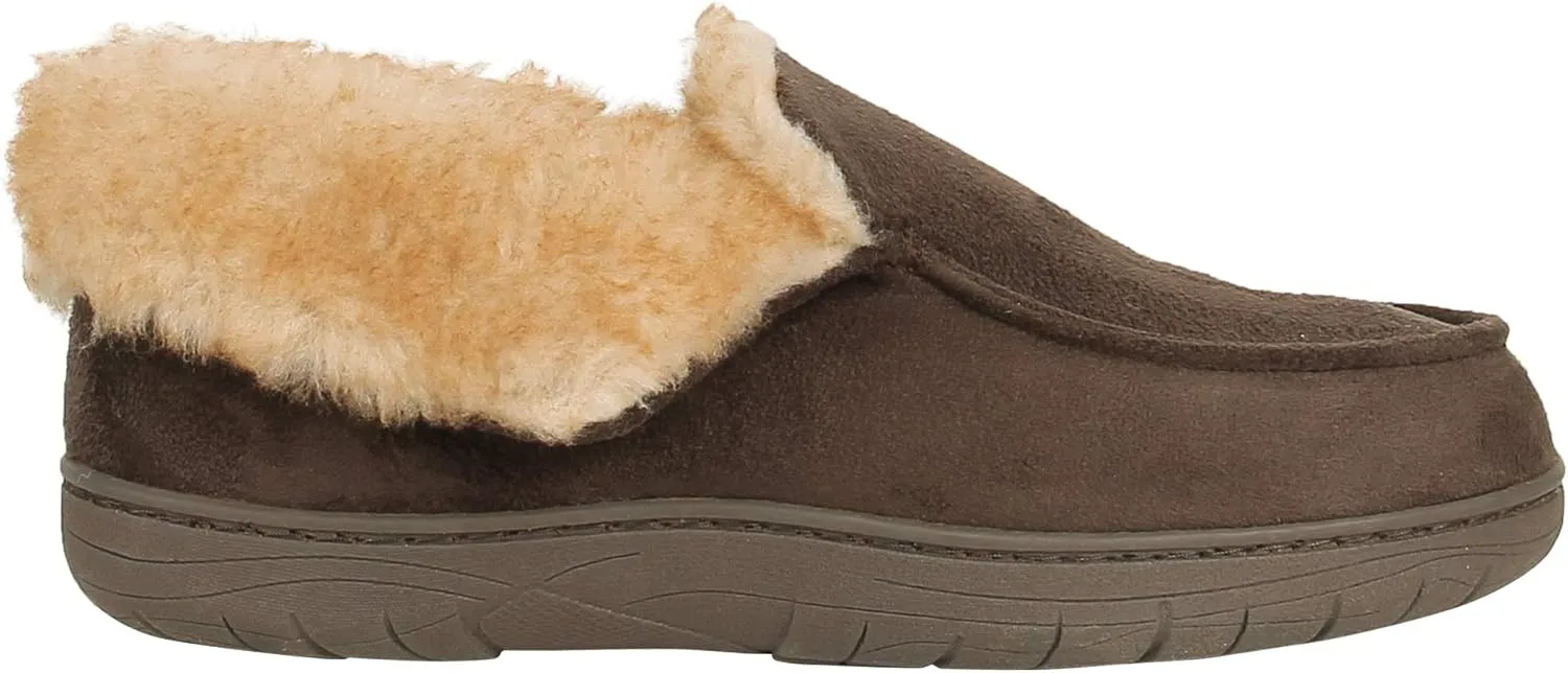 Haggar Men's Bootie Slipper House Shoe Indoor/Outdoor with Memory Foam Comfort