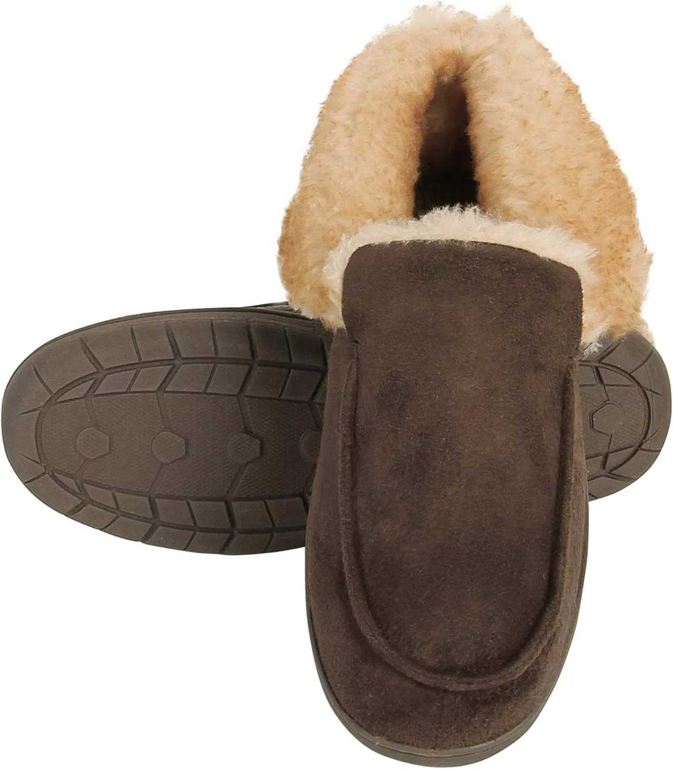 Haggar Men's Bootie Slipper House Shoe Indoor/Outdoor with Memory Foam Comfort