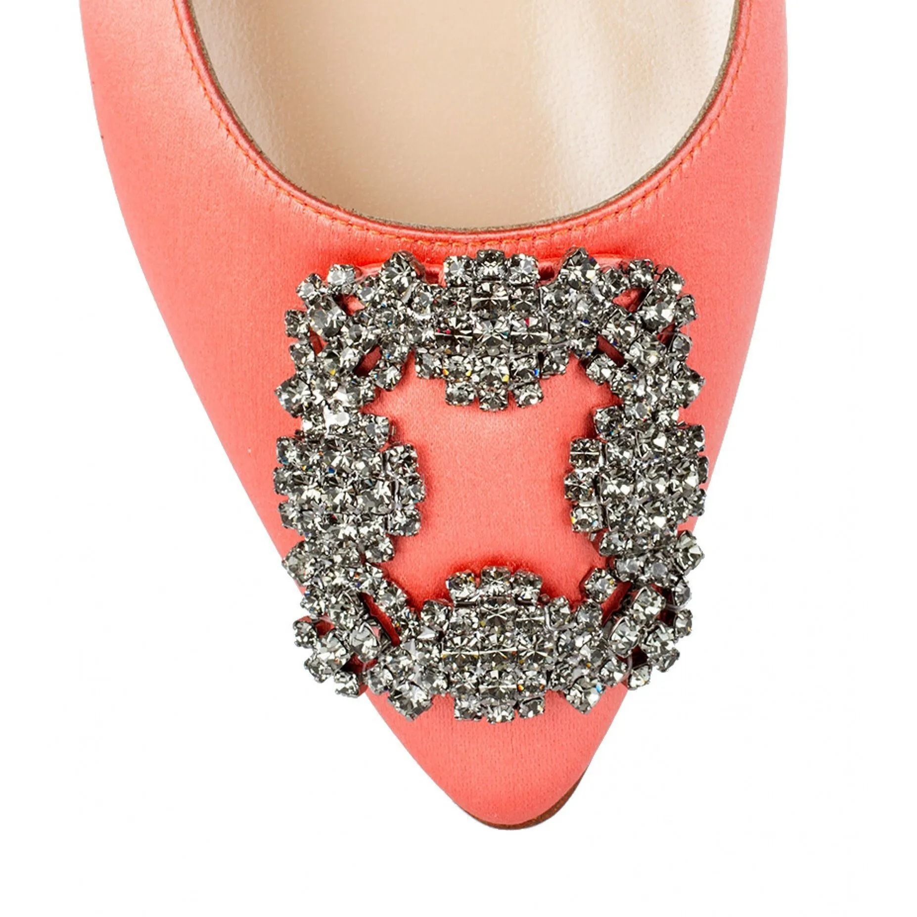 Hangisi Flat peach satin ballerina