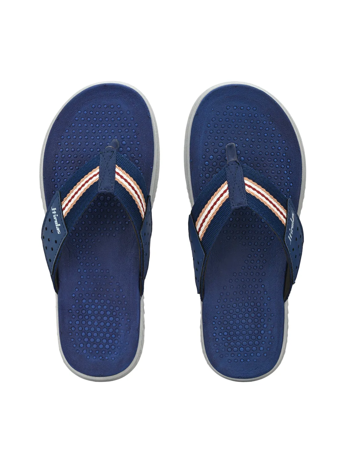 Hirolas® Men's Blue CLOUDWALK | Comfortable | Ultra-Soft | Light-Weight | Shock Absorbent | Bounce Back Technology | Water-Resistant Slippers (HROFF25BLU)