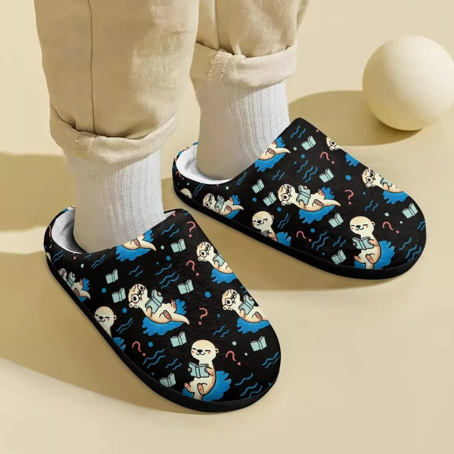 Home Slippers for Kids Non Slip House Slippers for Boys Girls, Warm Soft Fuzzy Slippers for Indoor Outdoor