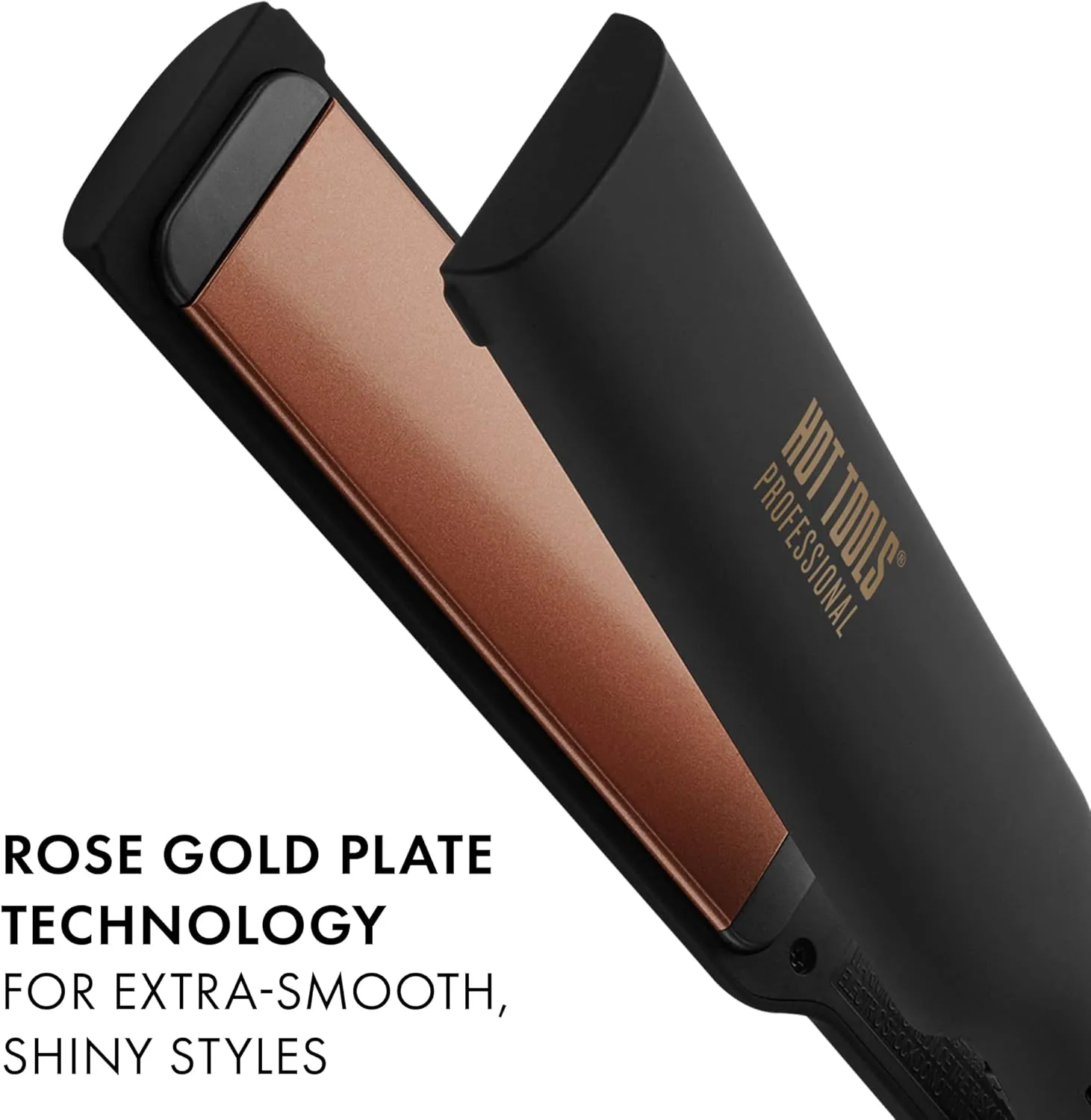 HOT TOOLS Professional Rose Gold Digital Extra Long Flat Iron, 1-1/2 inch
