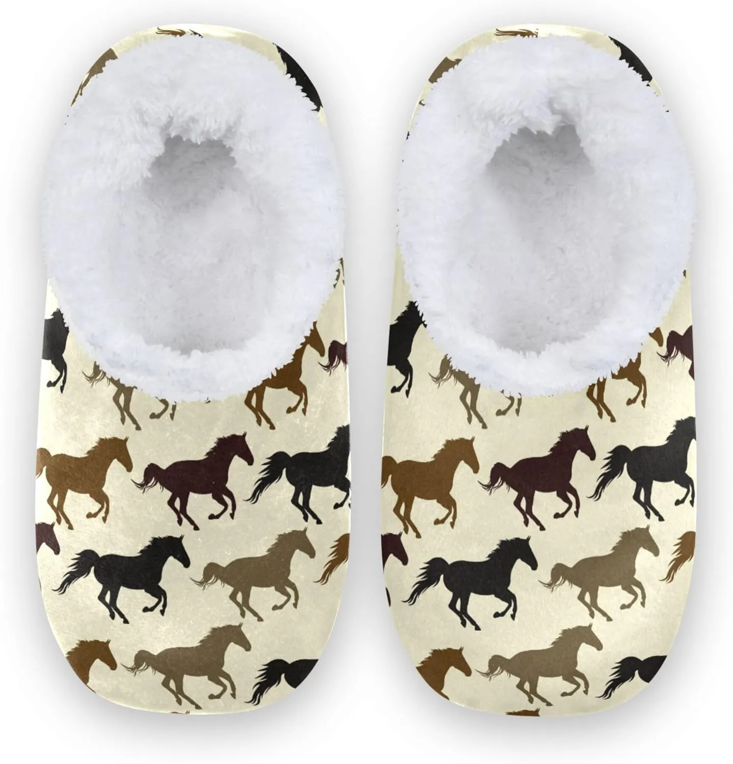 House Slippers Fuzzy Memory Foam Soft Slipper Socks for Woman Men
