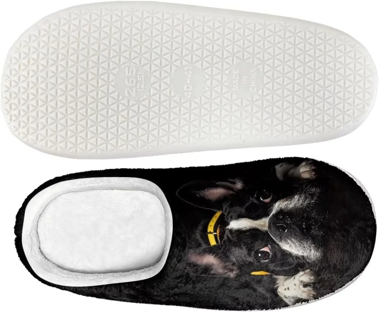 HUGS IDEA Slipper for Women Men Soft Scuff Slippers Anti-Slip Bedroom House Shoes Warm Cozy Plush