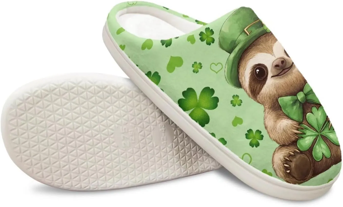 HUGS IDEA Slippers for Womens Warm Memory Foam Anti-Slip Cotton Slippers Home Bedroom Shoes Indoor Outdoor