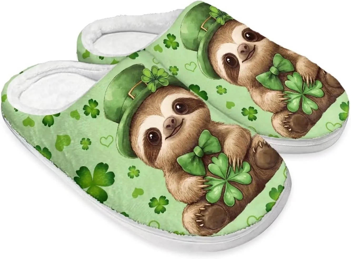 HUGS IDEA Slippers for Womens Warm Memory Foam Anti-Slip Cotton Slippers Home Bedroom Shoes Indoor Outdoor