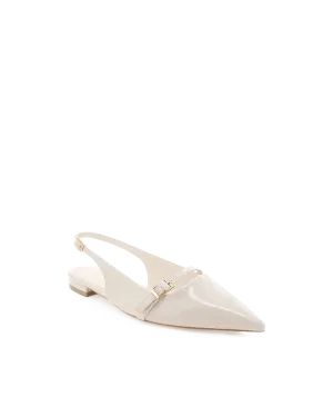 Ilie Flats - Ivory Patent