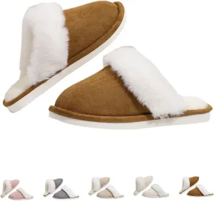 Imtosec Dreamtoe Slippers For Women, 2024 Dreamtoe Winter Warm Plush Faux Fur Lined Indooor House Slides, Women's Fuzzy Memory Foam Slippers Fluffy Winter House Shoes Indoor and Outdoor