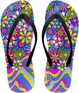 Jeiento 70S Flip Flops for Women Non Slip Beach Thong Sandals Slip On Bathroom Shower Shoes Comfort Walking Footwear Casual Shoes