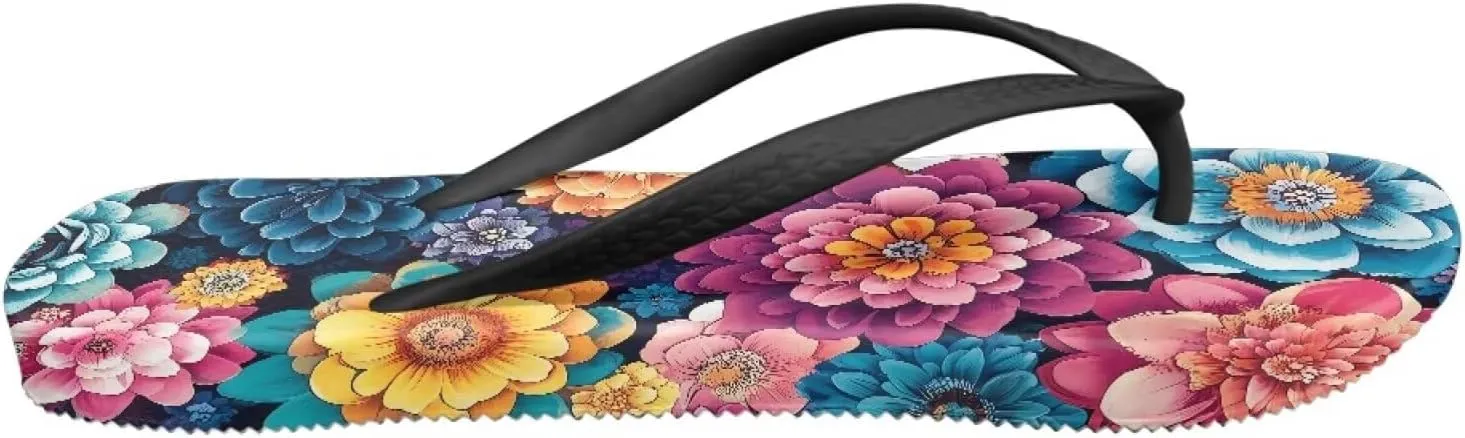 Jeiento 70S Flip Flops for Women Non Slip Beach Thong Sandals Slip On Bathroom Shower Shoes Comfort Walking Footwear Casual Shoes