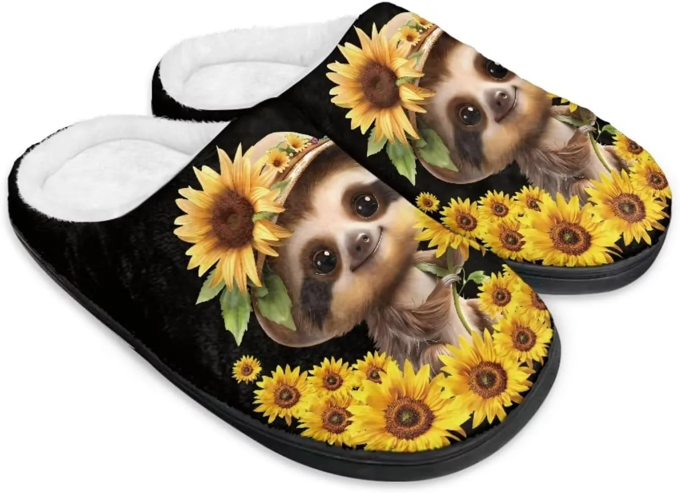 Jeiento Cute Otter Womens Slippers Comfy Non Slip Closed Toe Bedroom Slipper Fluffy Winter House Shoes