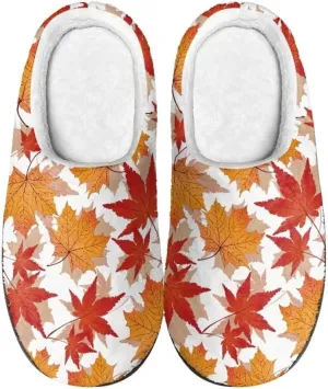 Jeiento Slippers for Women Warm Cotton Memory Foam Scuff Slippers Fuzzy Fluffy Spa Hotel House Home Indoor Slippers for Ladies