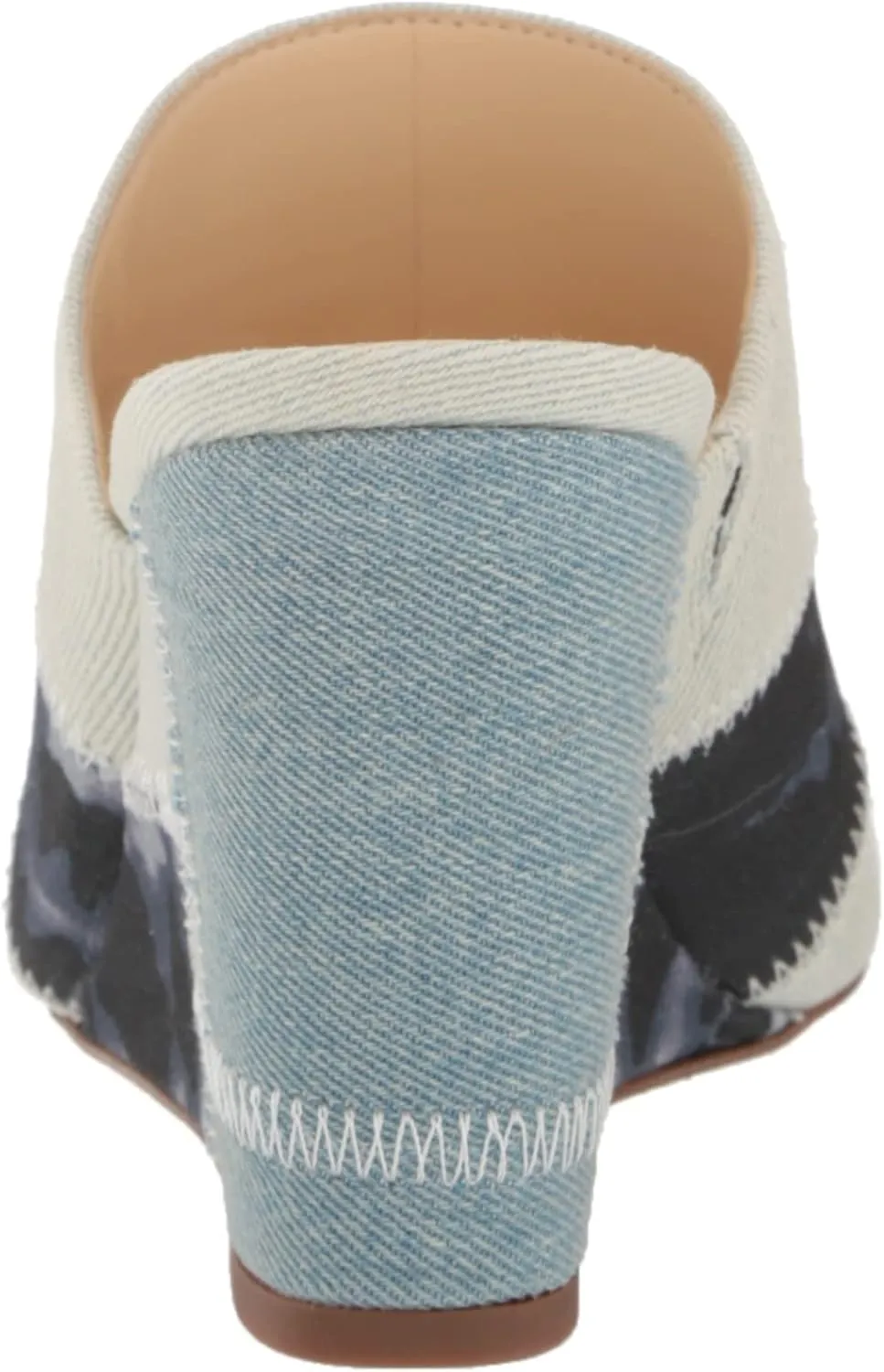 Jessica Simpson Womens Aishia Denim Slip-On Wedge Sandals