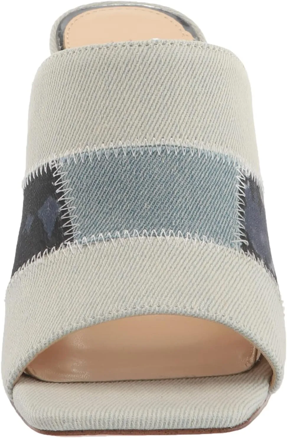 Jessica Simpson Womens Aishia Denim Slip-On Wedge Sandals