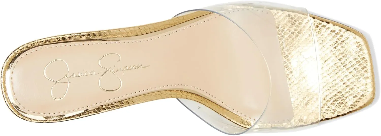 Jessica Simpson Women's Celisha Lucite High Heel Sandals Heeled