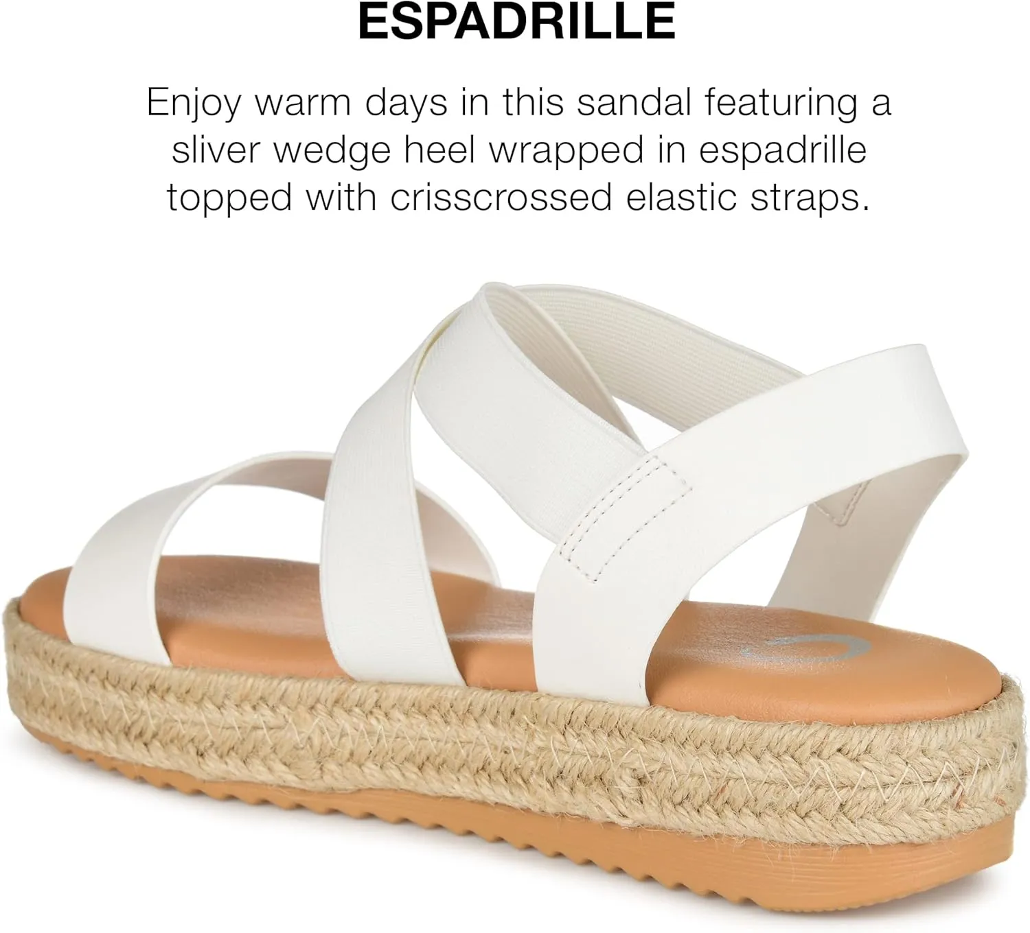 Journee Collection Women's Caroline Wedge Sandal