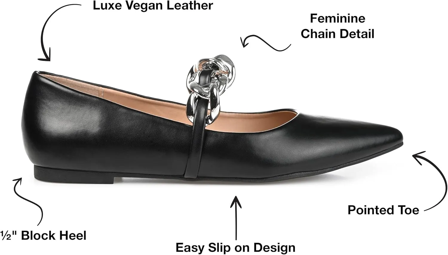 Journee Collection Women's Metinaa Flat Ballet