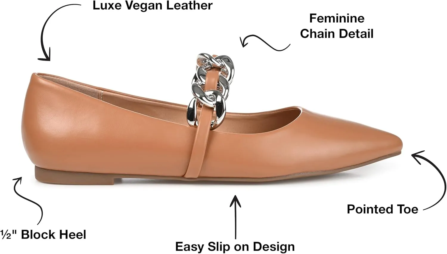 Journee Collection Women's Metinaa Flat Ballet