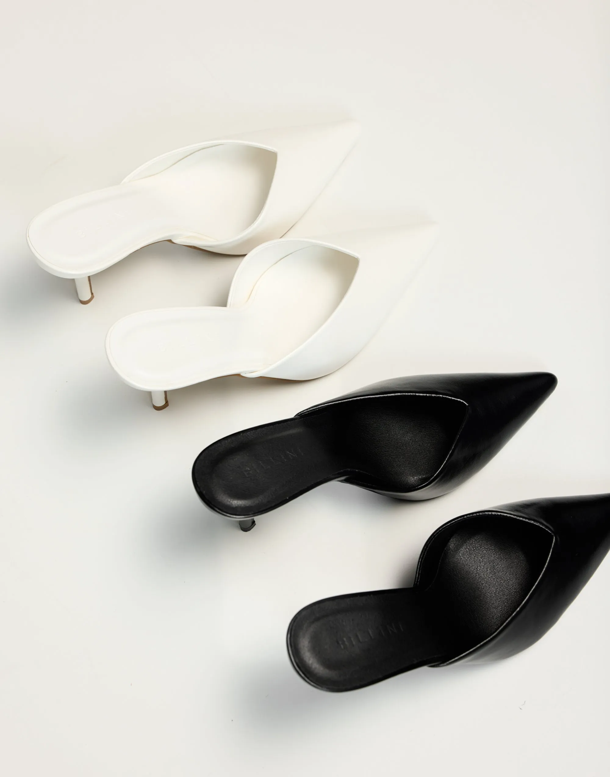 Karey Heels (White Shine) - By Billini