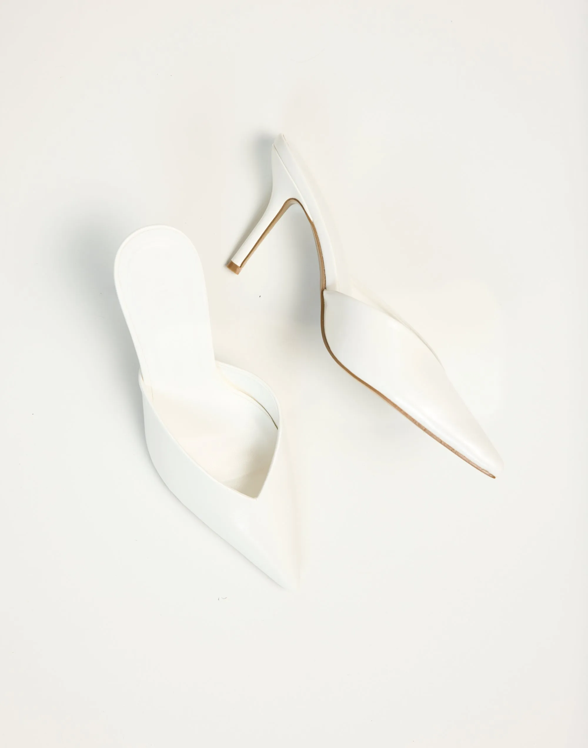 Karey Heels (White Shine) - By Billini