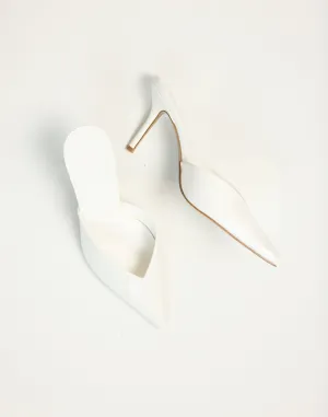 Karey Heels (White Shine) - By Billini