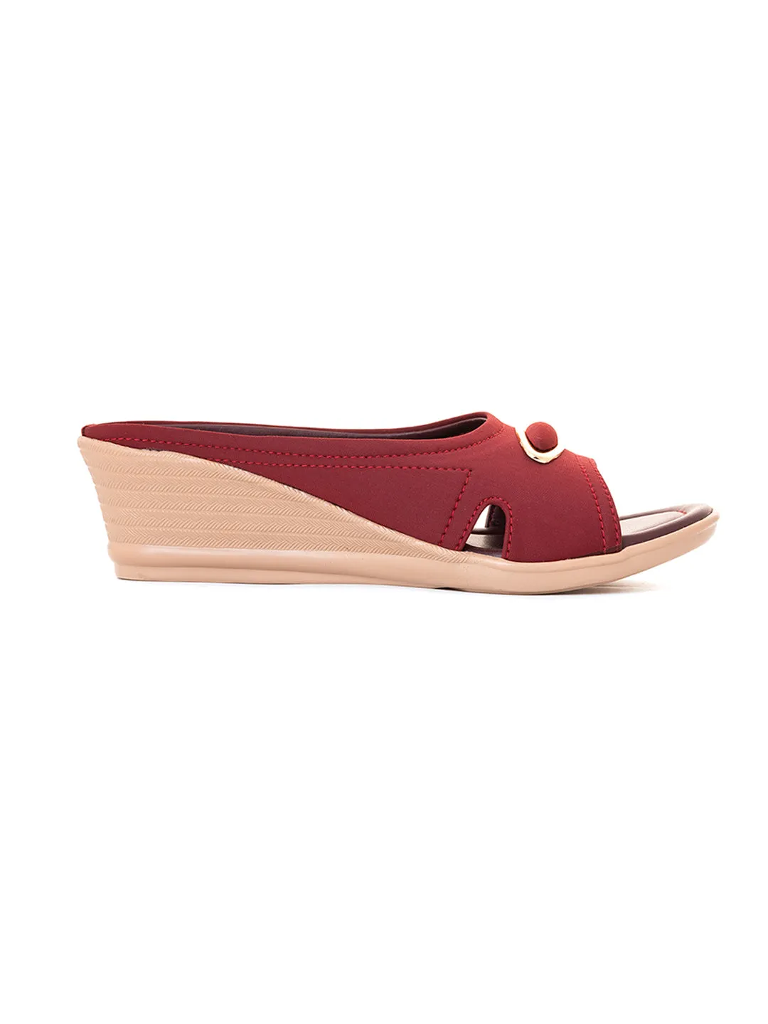 Khadim Wedge Heel Mule Slip On Sandal for Women